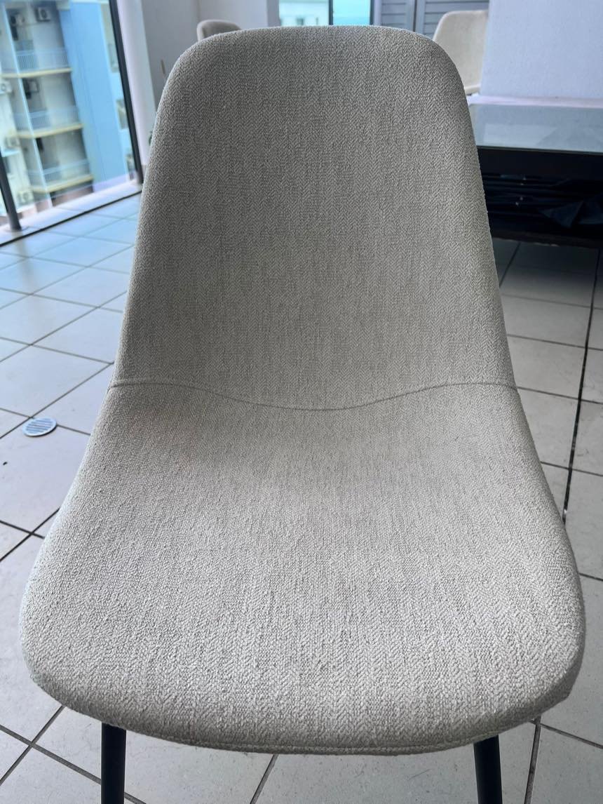 After: freshly steam-cleaned carpet